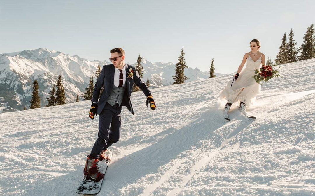 Winter Adventure Wedding & Elopement Films and Photography in the snow